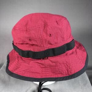 Nike Hat Bucket Fitted Mens Small Burgundy Dri-FIT Chin Cord Boonie CU6611-692